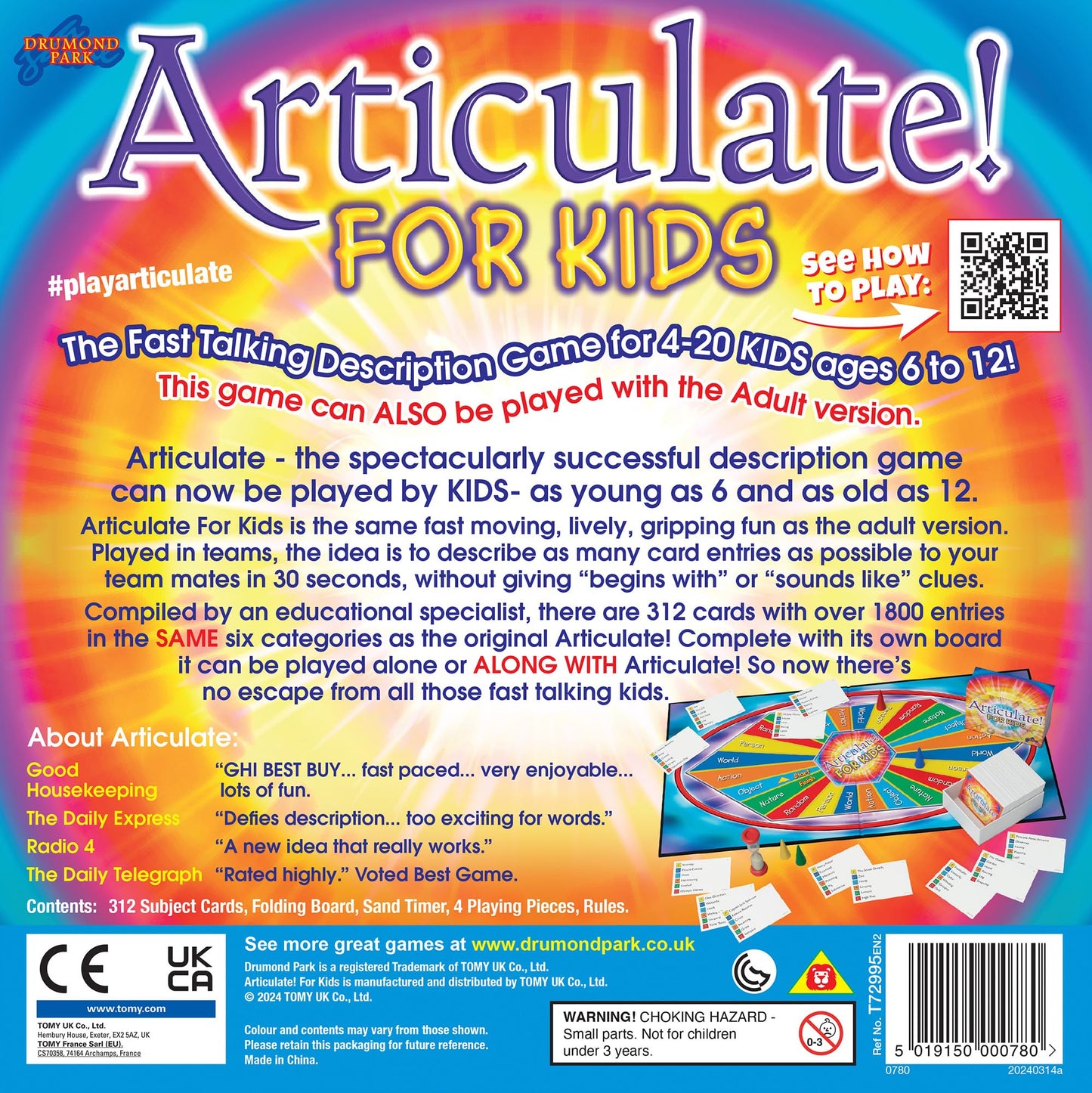Drumond Park Articulate! For Kids - Family Kids Board Game | The Fast Talking Description Game | Family Games for Adults and Children Suitable From 6+ Years