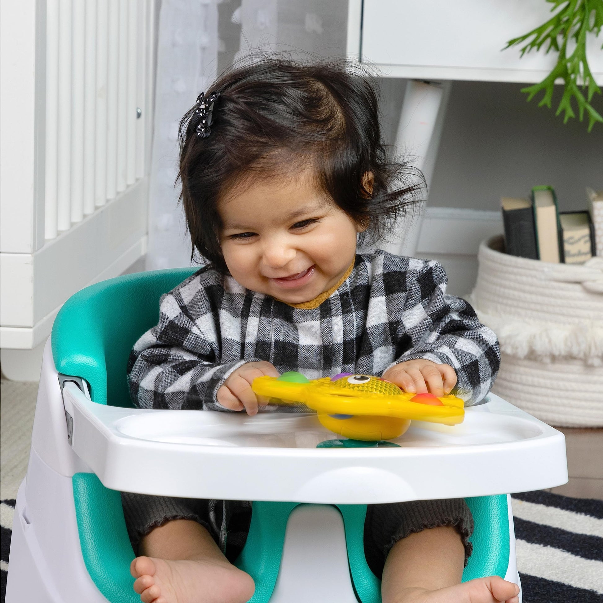 Baby Einstein Ocean Explorers Pop & Glow Starfish sensory toy with light-up features for babies age 6 months and up.