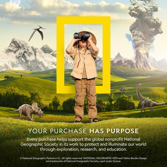 Blue Marble National Geographic glow-in-the-dark solar system model kit for kids, featuring 3D planets with movable arms for STEM learning.