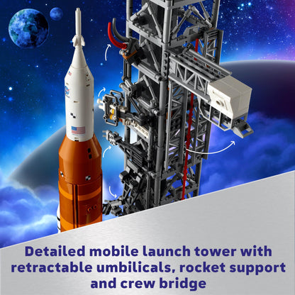 LEGO Icons NASA Artemis Space Launch System Set, Model Kit for Adults to Build, Includes an Orion Capsule and Launch Tower, Home and Office Desk Decor, Gifts for Men, Women, Him or Her 10341