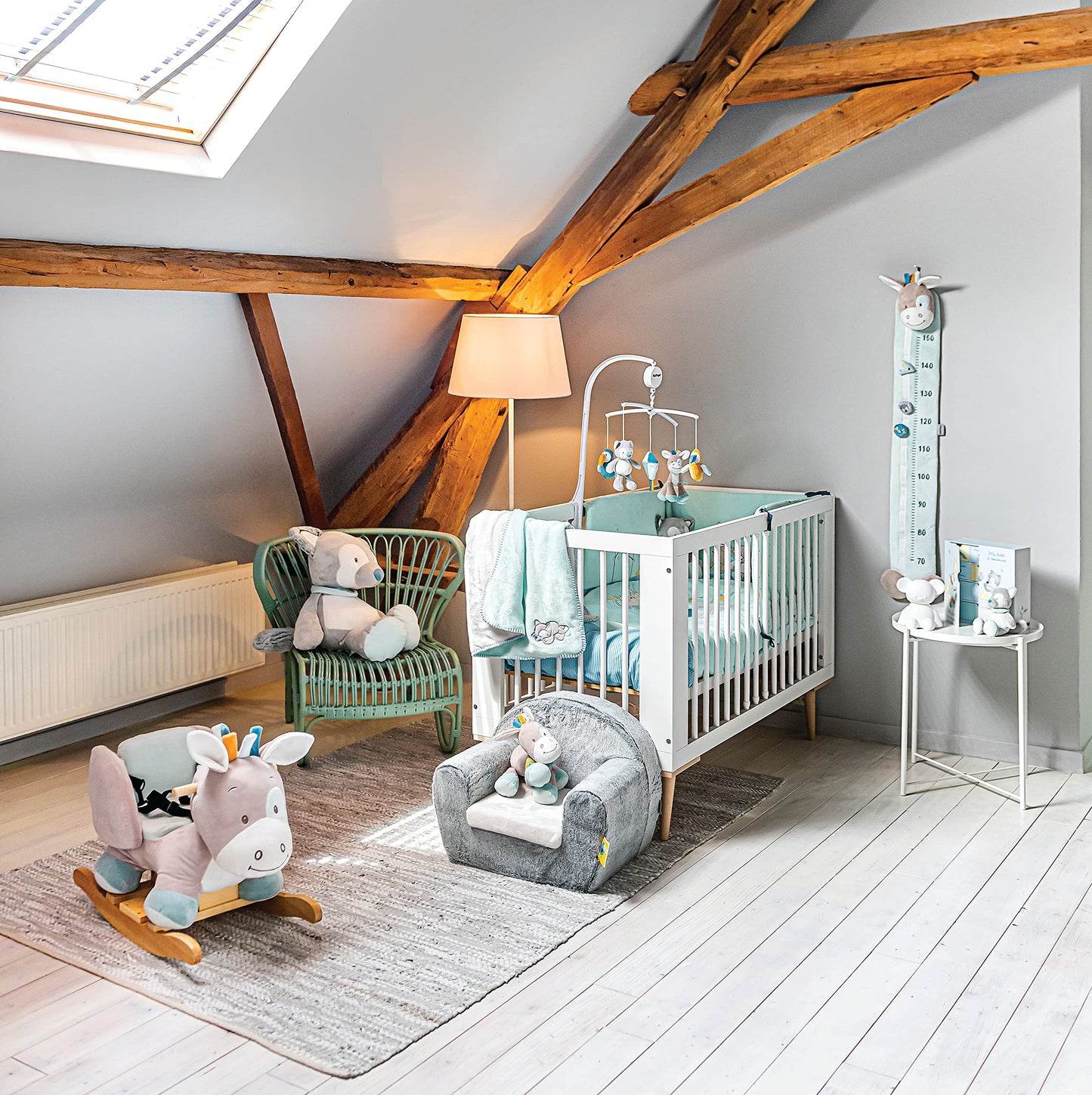 Nattou Rocking Animal for Children, Tim The Horse, 10-36 Months, 63 x 33 x 46 cm, Beige, 498135