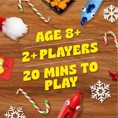 Big Potato Chicken vs Hotdog flip challenge game with colorful game pieces and bonus cards for family fun outdoors.