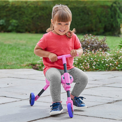 Scuttlebug Butterfly 3-Wheel Foldable Ride-On Tricycle for 1+ Year Old Boys and Girls, Fun Indoor and Outdoor Trike, No Surface Scratches, Ride on Toddler Bike for Toddler’s Balance and Motor Skills