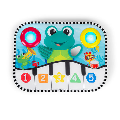 Baby Einstein Ocean Explorers Neptune's Kick & Explore musical crib toy with colorful ocean-themed design for infants 0 months+