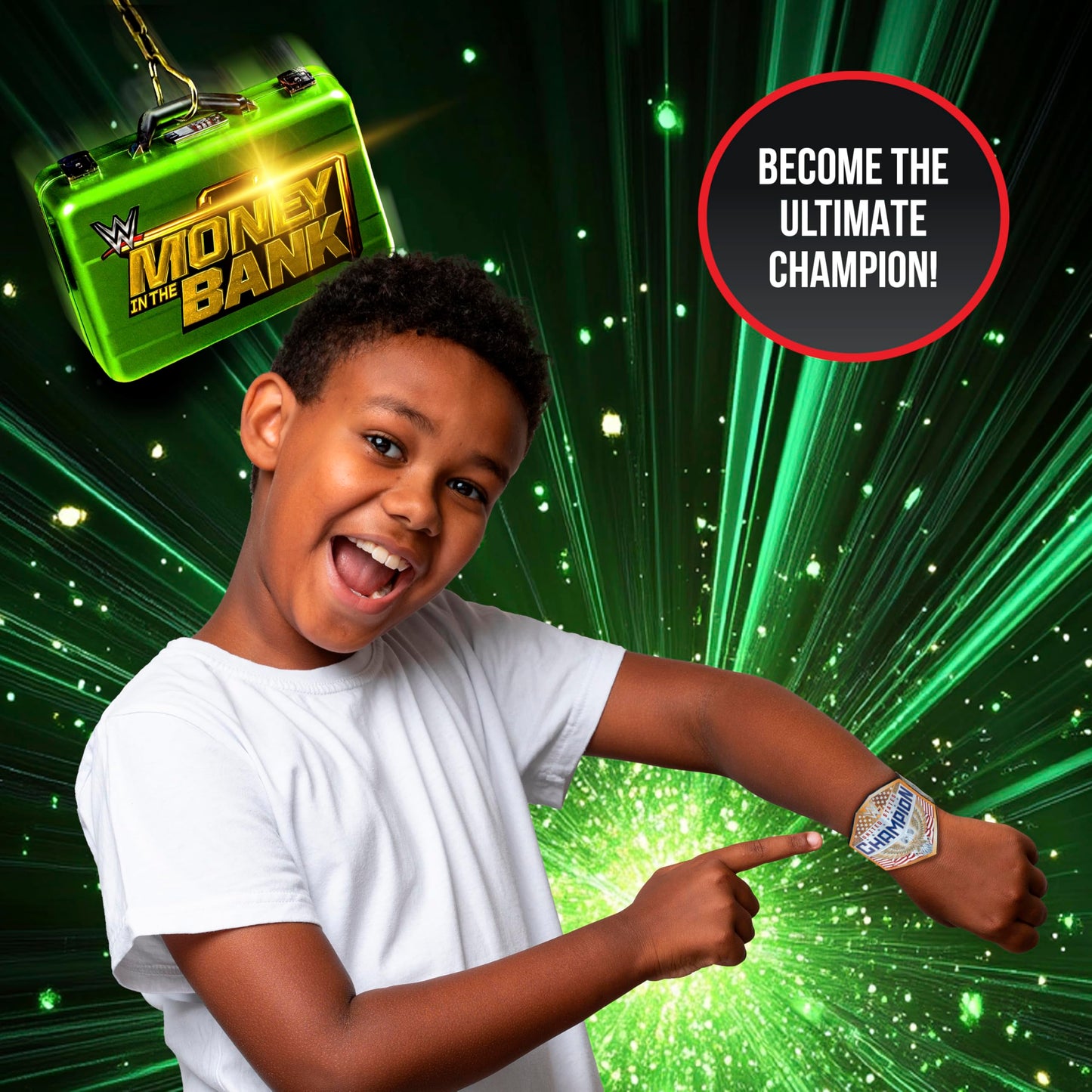 WOW! Stuff WWE Money in the Bank Mystery Gift Pack | 14+ WWE Surprises | Including Exclusive Thumb War Superstars, Custom Ring, Stickers & Slap Band | Collectible Briefcase Pack with Hidden Reveals