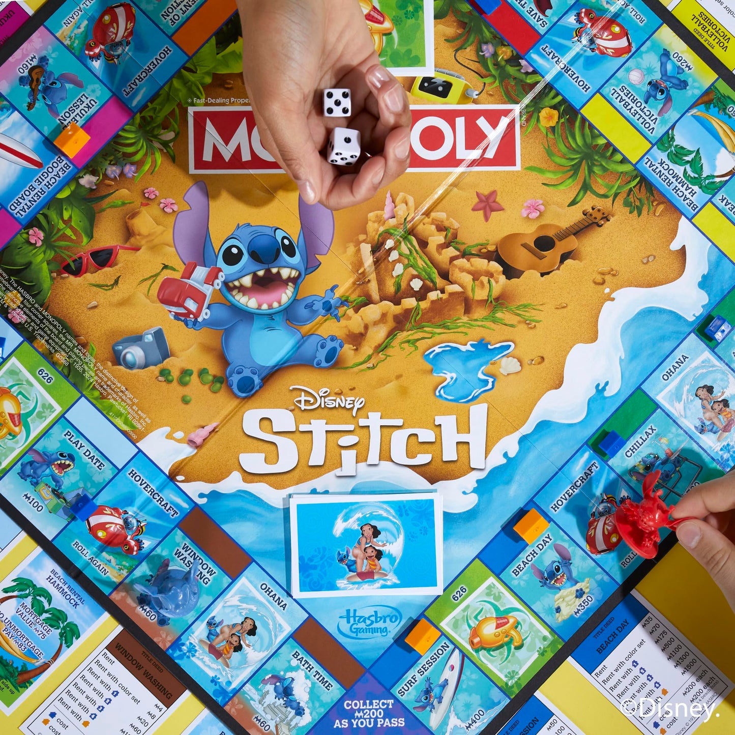 Monopoly Disney Stitch Edition Board Game - English Version
