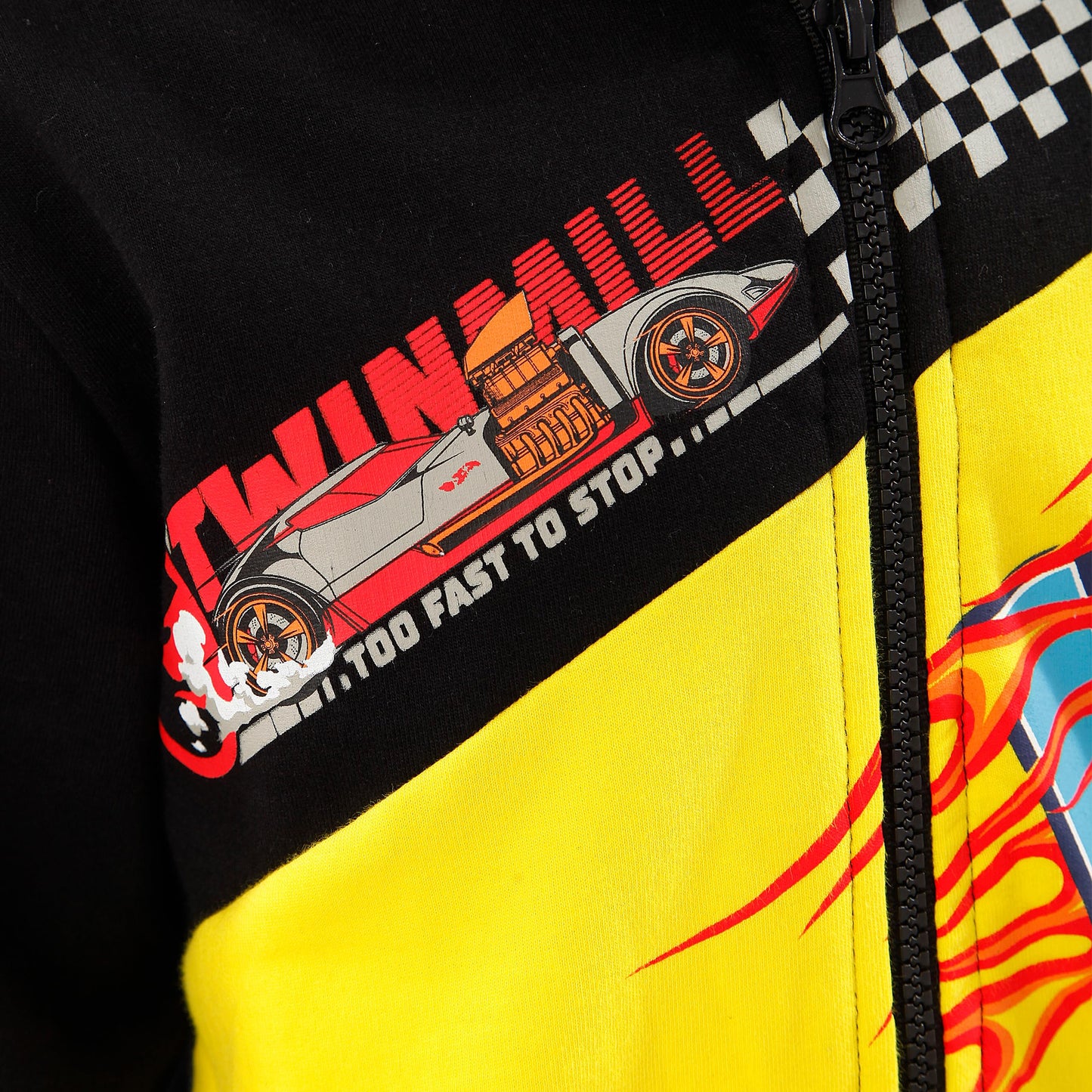 Hot Wheels Boys Hoodie | Race Car Boys Zip Up Hoodie | Cotton Kids Hoodies | Multicoloured | 11-12 Years
