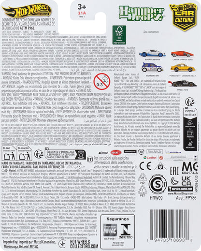Hot Wheels Car Culture Circuit Legends Vehicles for 3 Kids Years Old & Up, Premium Collection of Car Culture 1:64 Scale Vehicles