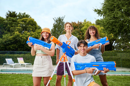 XSHOT Water Gatling Motor Soaker by ZURU, Motorised Blaster Watergun, Water Blaster, Water Toys, Fills with Water in just 1 Second, Rechargable Battery (Large Gatling Motor Soaker)