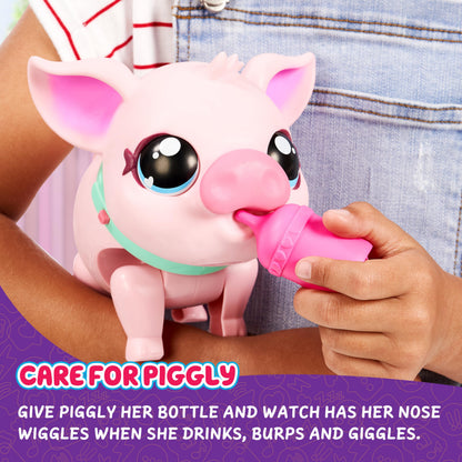 Little Live Pets - My Pet Pig | Soft and Jiggly Interactive Toy Pig That Walks, Dances and Nuzzles. 20+ Sounds & Reactions. Batteries Included. For Kids Ages 4+.