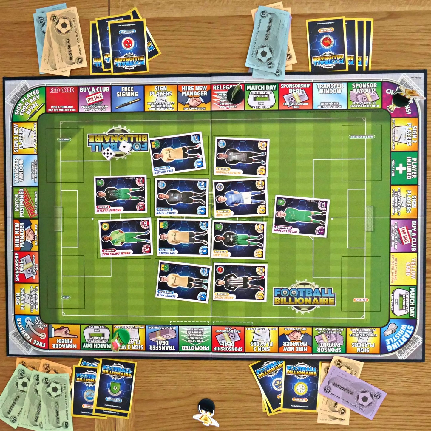 Football Billionaire Board Game 3rd Edition | Family Board Games for Kids and Adults | Ages 6+| Family Game for 2-6 Players as Seen on Dragon's Den