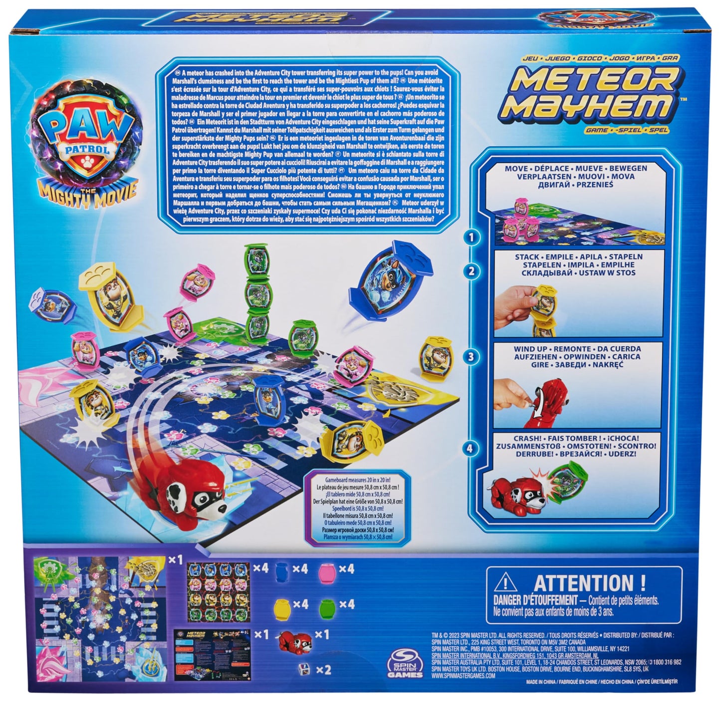 PAW Patrol: The Mighty Movie Meteor Mayhem Game | Kids' Toys | Gifts for Kids | Movie 2 | Games for Ages 4 and Up
