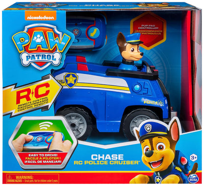 PAW Patrol, Chase Remote Control Police Cruiser with 2-Way Steering, for Kids Aged 3 and Up