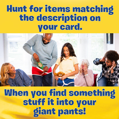 Drumond Park Fill Your Pants | The Scavenger Hunt with Giant Pants | Hilarious Family Games for Kids and Adults | For 6 Year Olds and Up | Active Party Games for 2 Players and More