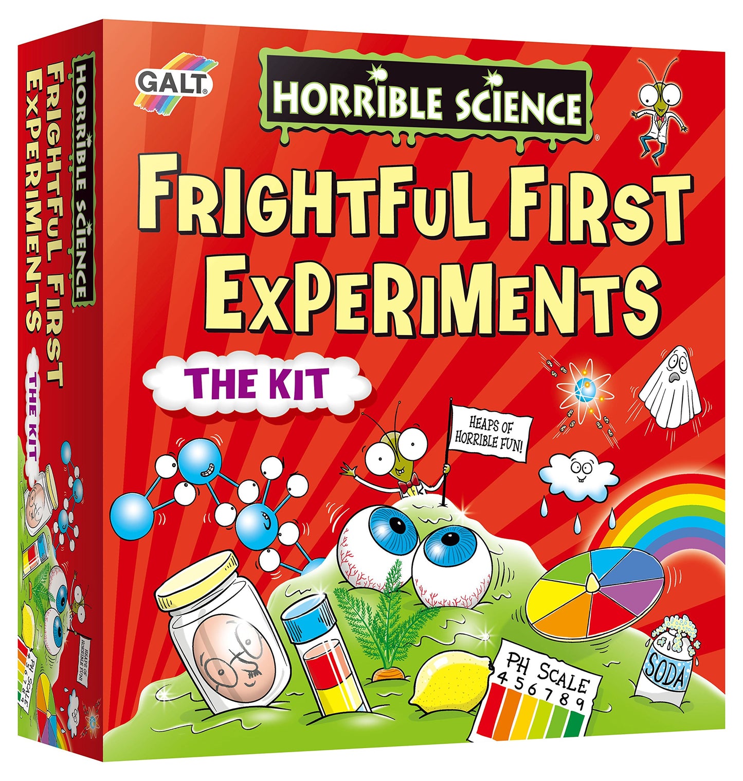 Galt Frightful First Experiments science craft kit for kids with goggles, test tubes, and experiment guide for children ages 6+