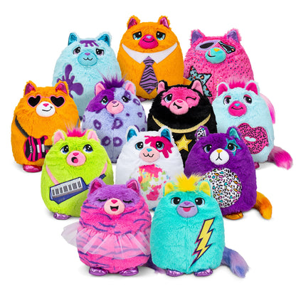 Basic Fun Misfittens Surprise Cat Plush Wave 3 Cuddly Soft Toy for Girls and Boys, Toddler Toys, Plush Gift for Kids, Suitable for Kids Aged 4, 03939,