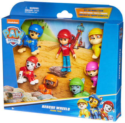 Paw Patrol: Rescue Wheels, Toy Figures Gift Pack, with 7 Collectible Action Figures, Kids’ Toys for Boys and Girls Aged 3 and up