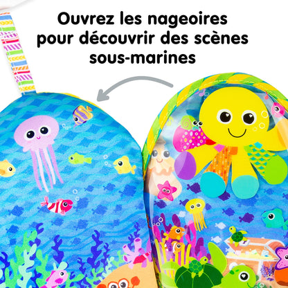 LAMAZE L27197 Flip The Fish-Clip and Go-Pram, Sensory Play, Ideal Baby Gifts for New Parents-Newborn Toy-Suitable for Boys and Girls from 0-24 Months, Red