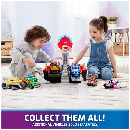 Paw Patrol: The Mighty Movie Aircraft Carrier HQ, with Chase Action Figure and Mighty Pups Cruiser, Kids’ Toys for Boys and Girls 3+