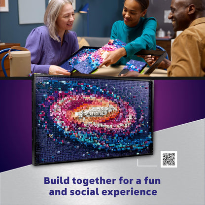 LEGO Art The Milky Way Galaxy - Space Model Kit for Adults - Astronomy Gift for Mothers - Makes a Great Creative Activity or Home Office Décor Idea for The Living Room - 31212