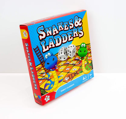 Kids Play Snakes & Ladders Family Classics Board Game 2-6 Players Age 3+