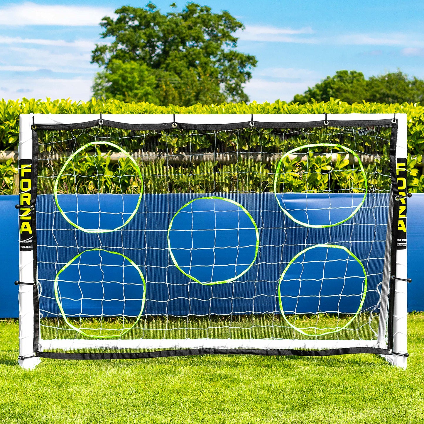 FORZA 6 x 4ft Kids Football Goal - The World’s #1 Garden Goal! | 100% UK-Made, 2 Min Setup, Unbreakable Goalpost + Target & Ball Bundle - Buy Once, Play Forever! (With Target Sheet)