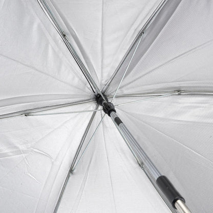 Black Cuddles Collection baby parasol umbrella providing 50+ UV sun protection for pram, stroller, or buggy.